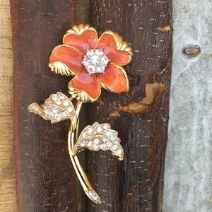 Nolan Miller Flower Brooch